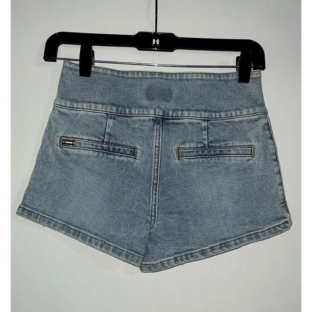 Alice + Olivia Olivia Denim Blue Wash Shorts
